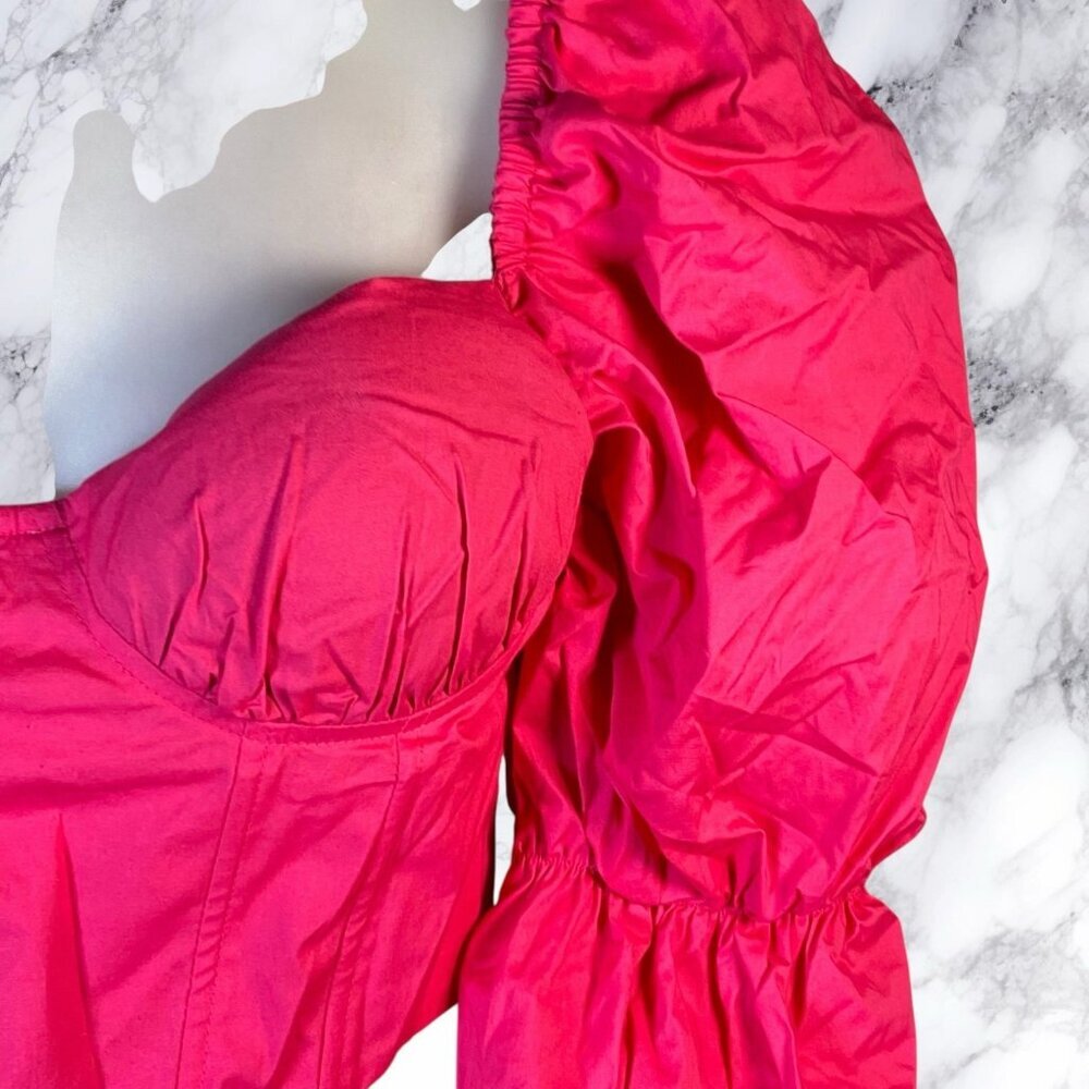 MAJORELLE Tawny Corset Top Hot Pink - Picture 6 of 10